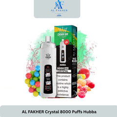 AL FAKHER Crystal 8000 Puffs Hubba