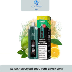 AL FAKHER Crystal 8000 Puffs Lemon Lime