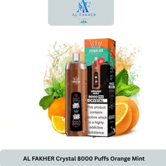 AL FAKHER Crystal 8000 Puffs Orange Mint