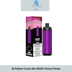 Al Fakher Crown Bar 8000 Puffs Cherry Fiesta