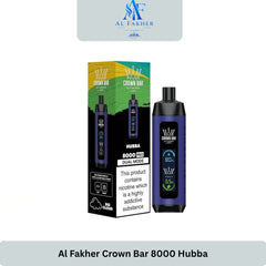 Al Fakher Crown Bar 8000 Puffs Hubba
