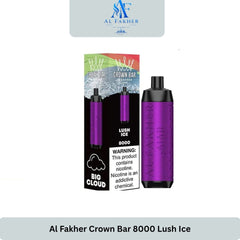 Al Fakher Crown Bar 8000 Puffs Lush Ice