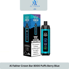 Al Fakher Crown Bar 8000 Puffs Berry Blue