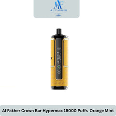 Al Fakher Crown Bar Hypermax 15000 Puffs Orange Mint