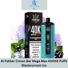 Al Fakher Crown Bar Mega Max 40000 Puffs Blackcurrant Ice