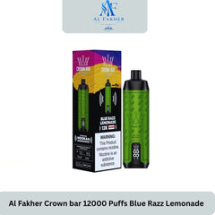 Al Fakher Crown bar 12000 Puffs Blue Razz Lemonade