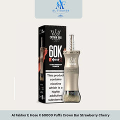 Al Fakher E Hose X 60000 Puffs Crown Bar Strawberry Cherry