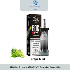 Al Fakher E Hose X 60000 Puffs Crown Bar Grape Mint