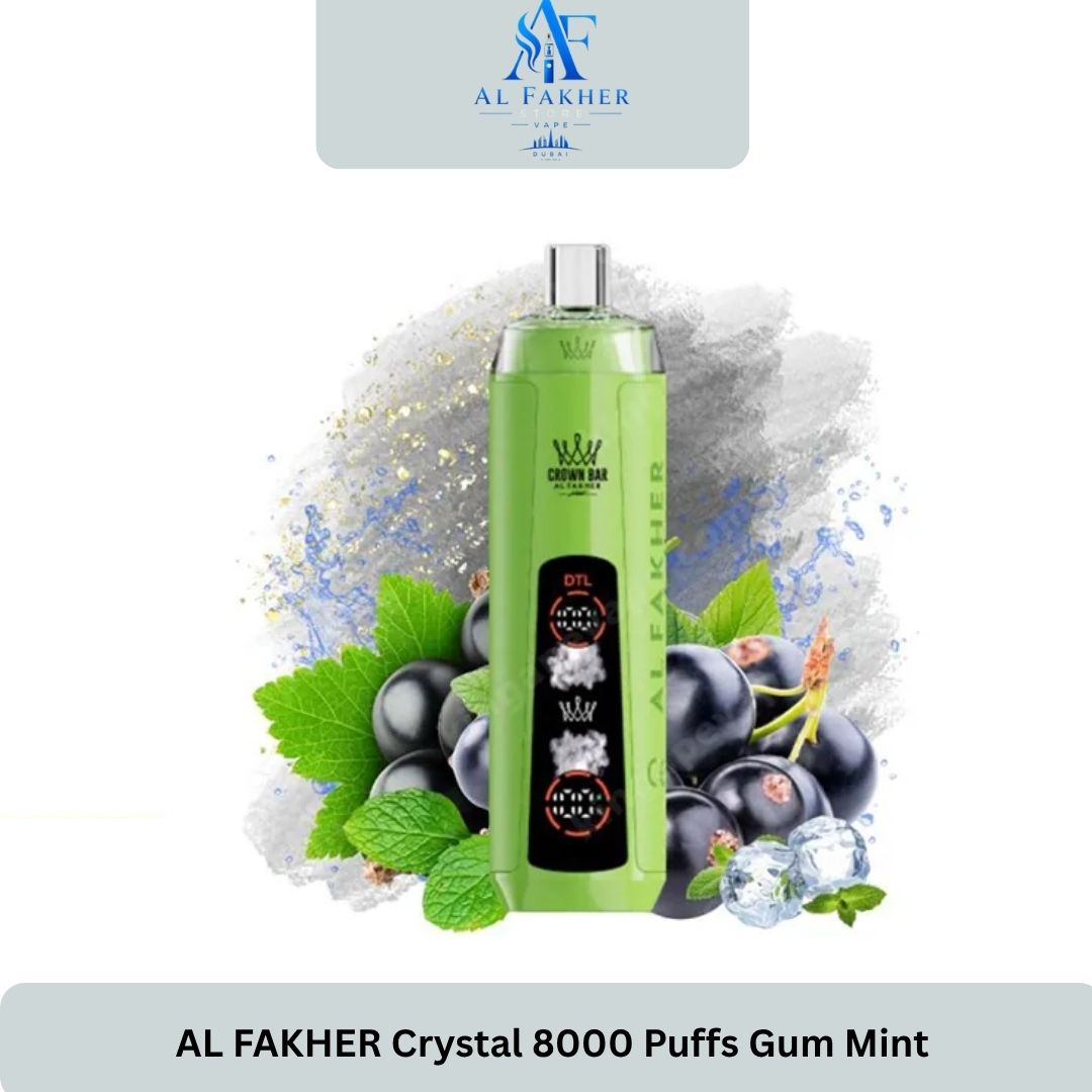 AL FAKHER Crystal 8000 Puffs Gum Mint