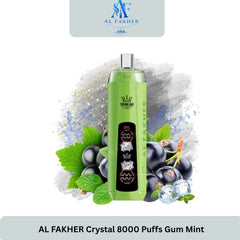 AL FAKHER Crystal 8000 Puffs Gum Mint