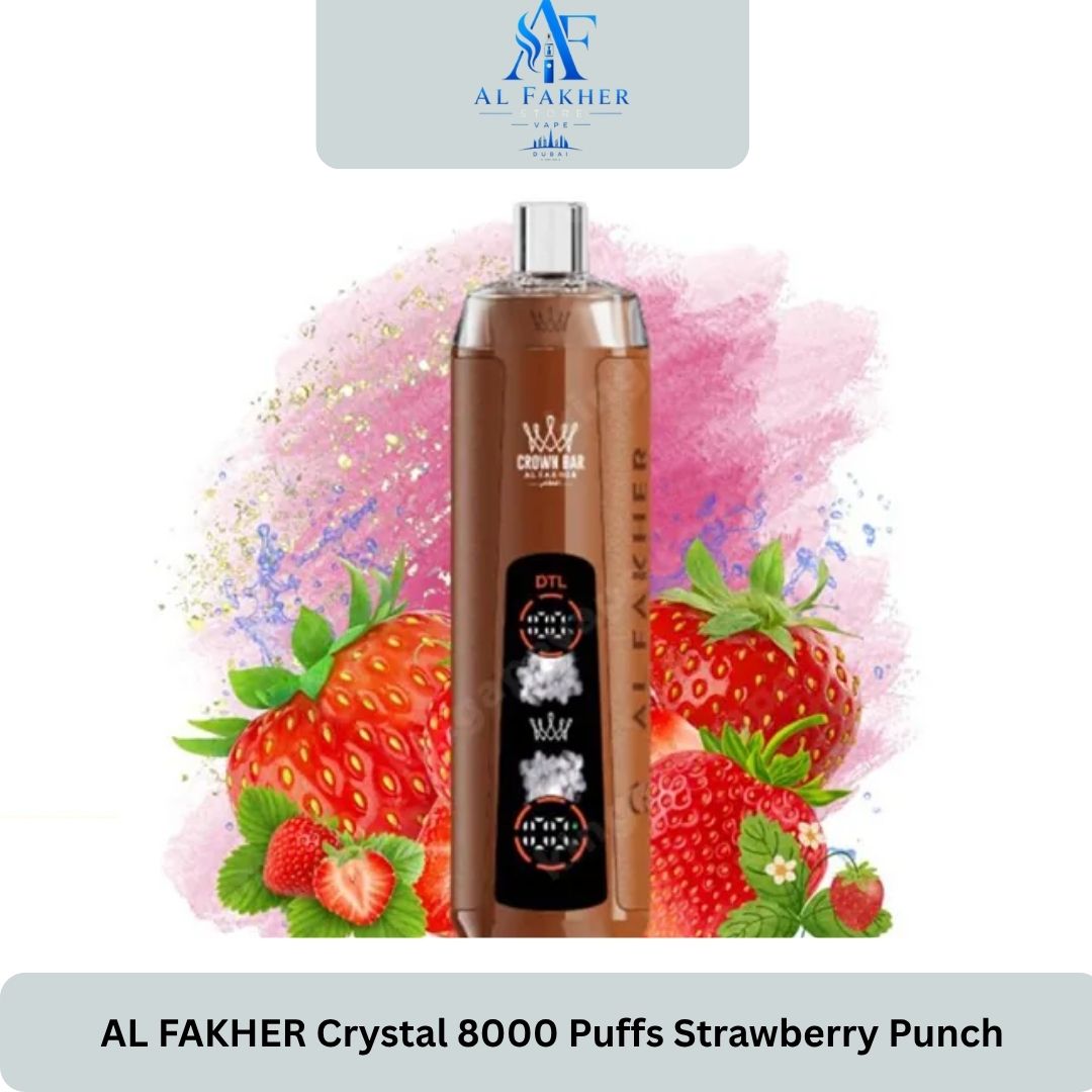 AL FAKHER Crystal 8000 Puffs Strawberry Punch