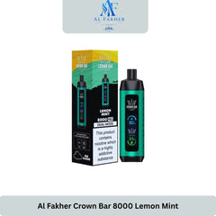 Al Fakher Crown Bar 8000 Puffs Lemon Mint