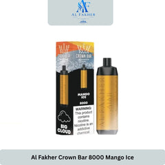Al Fakher Crown Bar 8000 Puffs Mango Ice
