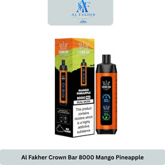Al Fakher Crown Bar 8000 Puffs Mango Pineapple