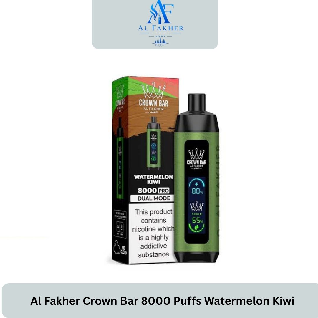 Al Fakher Crown Bar 8000 Puffs Watermelon Kiwi
