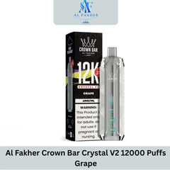 Al Fakher Crown Bar Crystal V2 12000 Puffs Grape