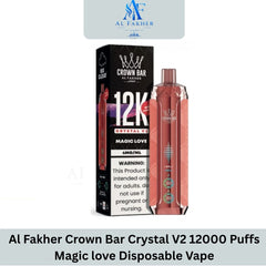 Al Fakher Crown Bar Crystal V2 12000 Puffs Magic Love