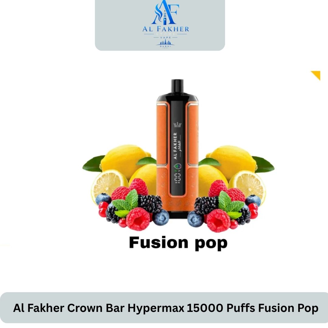 Al Fakher Crown Bar Hypermax 15000 Puffs Fusion Pop