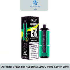 Al Fakher Crown Bar Hypermax 15000 Puffs Lemon Lime