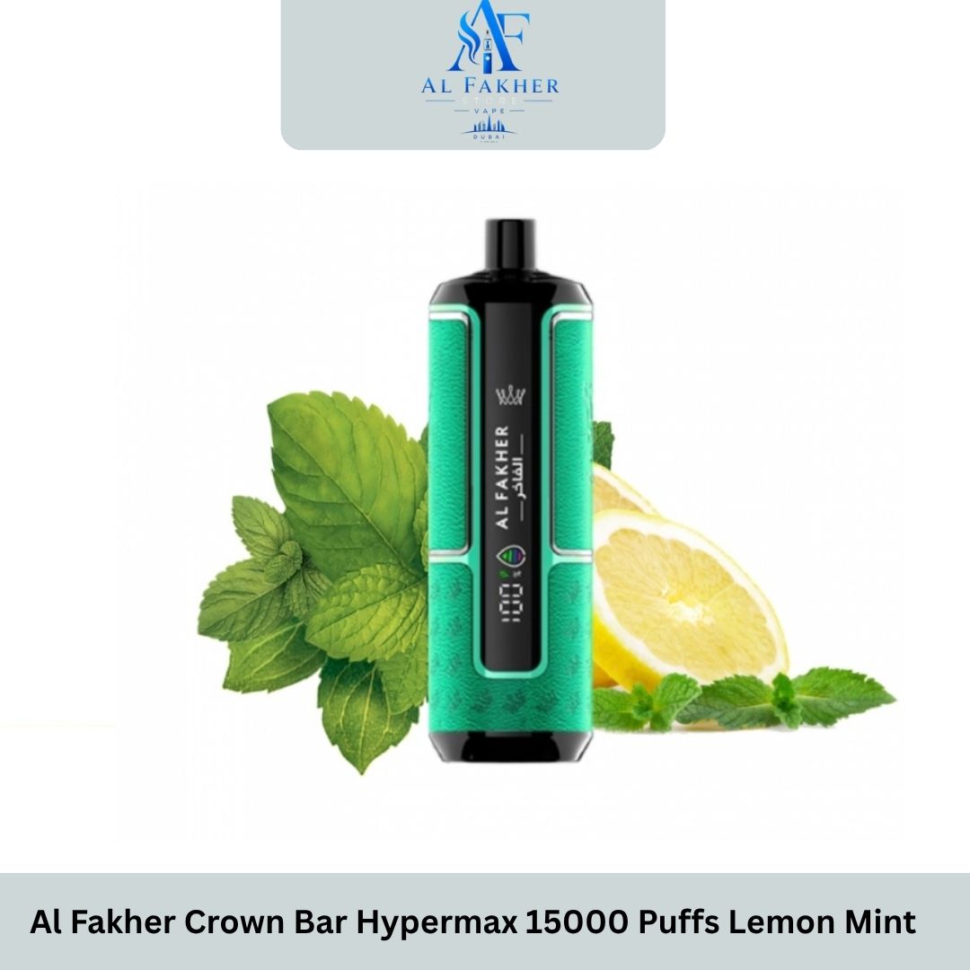Al Fakher Crown Bar Hypermax 15000 Puffs Lemon Mint
