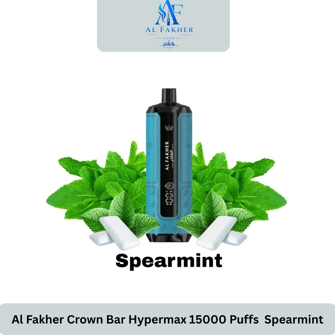 Al Fakher Crown Bar Hypermax 15000 Puffs Spearmint