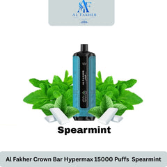 Al Fakher Crown Bar Hypermax 15000 Puffs Spearmint