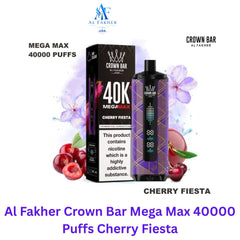 Al Fakher Crown Bar Mega Max 40000 Puffs Cherry Fiesta