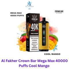 Al Fakher Crown Bar Mega Max 40000 Puffs Cool Mango