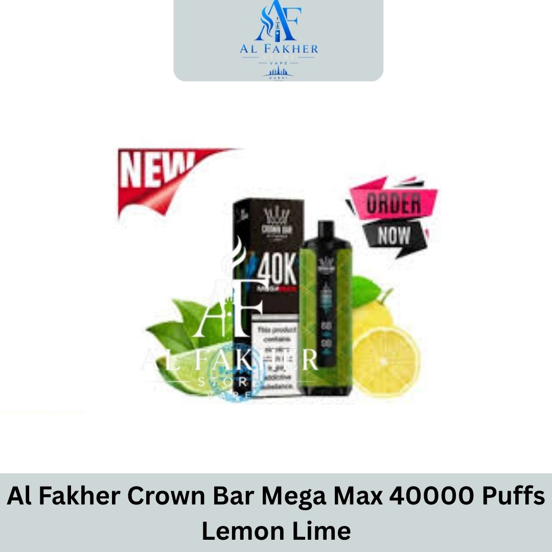 Al Fakher Crown Bar Mega Max 40000 Puffs Lemon Lime
