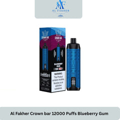 Al Fakher Crown bar 12000 Puffs Blueberry Gum