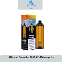 Al Fakher Crown bar 12000 Puffs Mango Ice