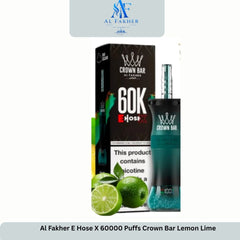 Al Fakher E Hose X 60000 Puffs Crown Bar Lemon Lime