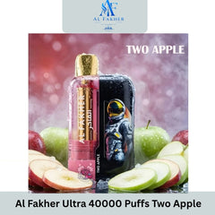 Al Fakher Ultra 40000 Puffs Two Apple