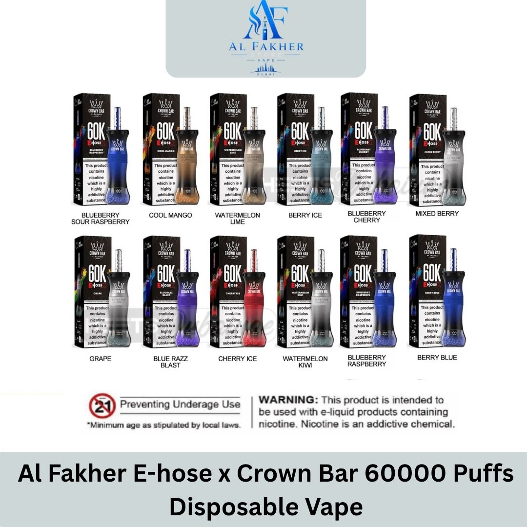 Al Fakher E-hose x Crown Bar 60000 Puffs Disposable Vape