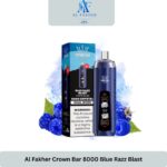 Al Fakher Crown Bar 8000 Puffs Blue Razz Blast