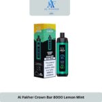 Al Fakher Crown Bar 8000 Puffs Lemon Mint