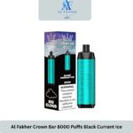 Al Fakher Crown Bar 8000 Puffs Black Currant Ice