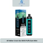 Al Fakher Crown Bar 8000 Puffs Gum Mint