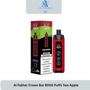 Al Fakher Crown Bar 8000 Puffs Two Apple