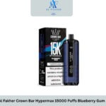 Al Fakher Crown Bar Hypermax 15000 Puffs Blueberry Gum
