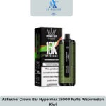 Al Fakher Crown Bar Hypermax 15000 Puffs Watermelon Kiwi