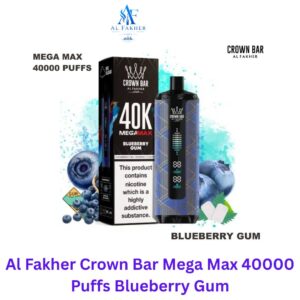 Al Fakher Crown Bar Mega Max 40000 Puffs Blueberry Gum