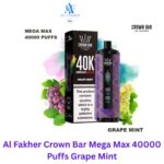 Al Fakher Crown Bar Mega Max 40000 Puffs Grape Mint
