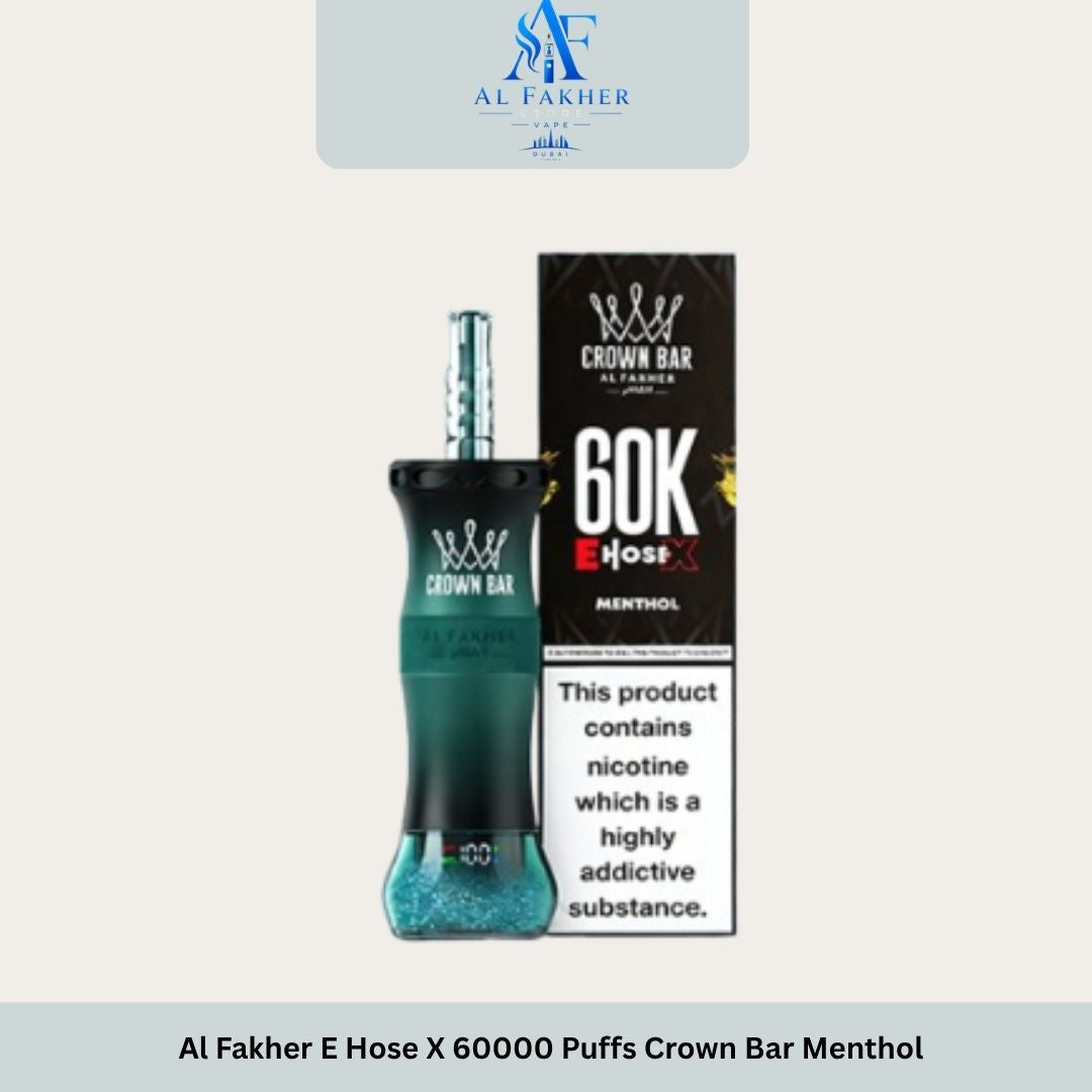 Al Fakher E Hose X 60000 Puffs Crown Bar Menthol Al Fakher E Hose X 60000 Puffs Crown Bar Menthol - Image 1
